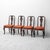 Brown Wood and Fabric Chairs, 1950s, Set of 4 For Sale - Image 12 of 12