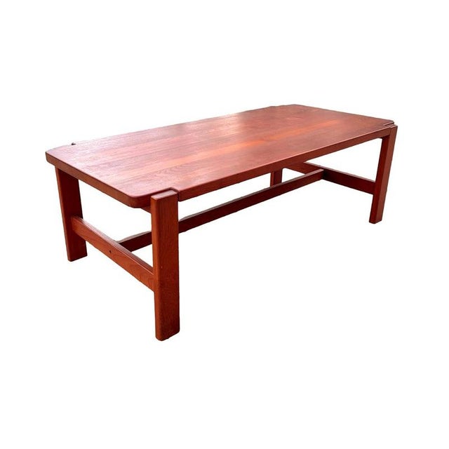 Brown Large Teak Coffee Table from Dyrlund, 1960s For Sale - Image 8 of 8