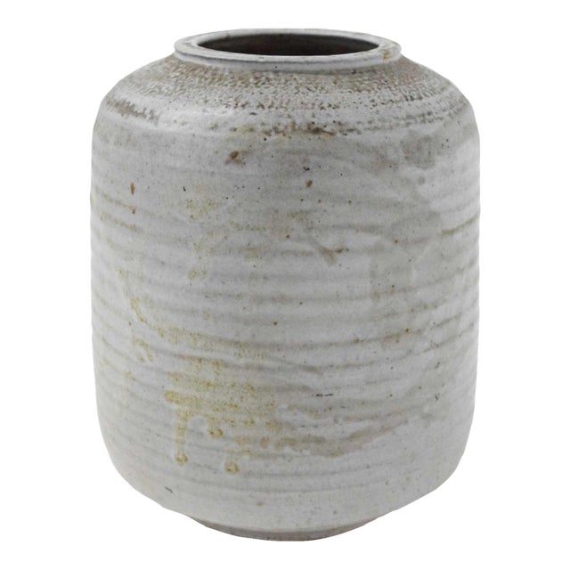 Vintage Clyde Burt Ceramic Vessel For Sale