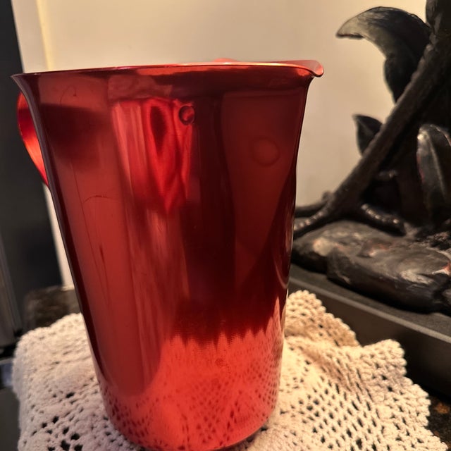 Mid-Century Vintage Color Craft Aluminum Pitcher For Sale - Image 9 of 12