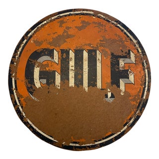 Vintage Gulf Gasoline Sign For Sale