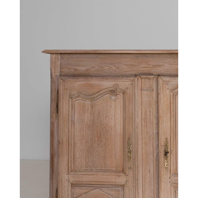 Wood 1850s French Louis XV Style Oak Armoire For Sale - Image 7 of 18
