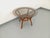 Vintage Round Coffee Table in Smoked Glass and Rattan, 1960s For Sale - Image 10 of 15