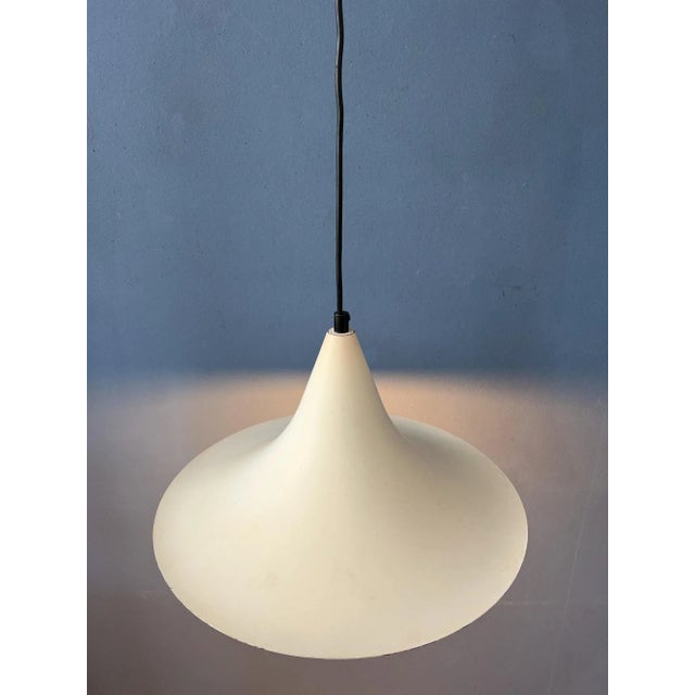 Vintage Space Age Metal Witch Hat Pendant Lamp For Sale - Image 10 of 11