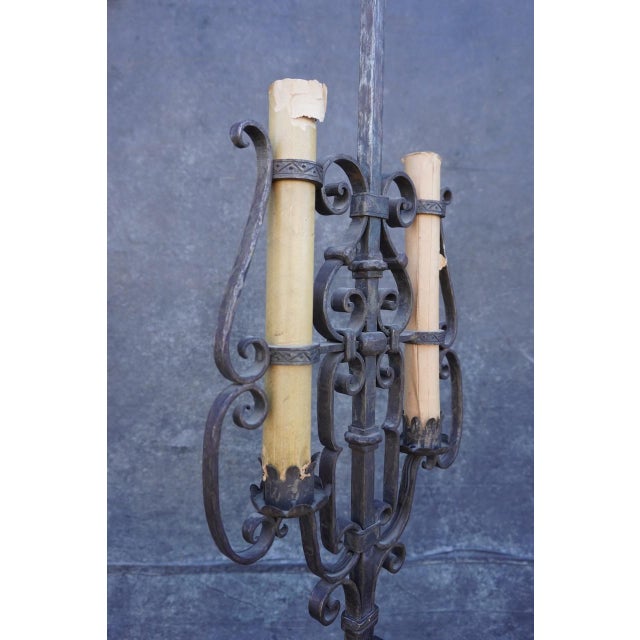 1920s Monumental Spanish Revival Floor Lamp For Sale - Image 9 of 12