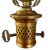 Metal Vintage Cranberry Cut Glass Table Lamp With Brass Hardware For Sale - Image 7 of 10