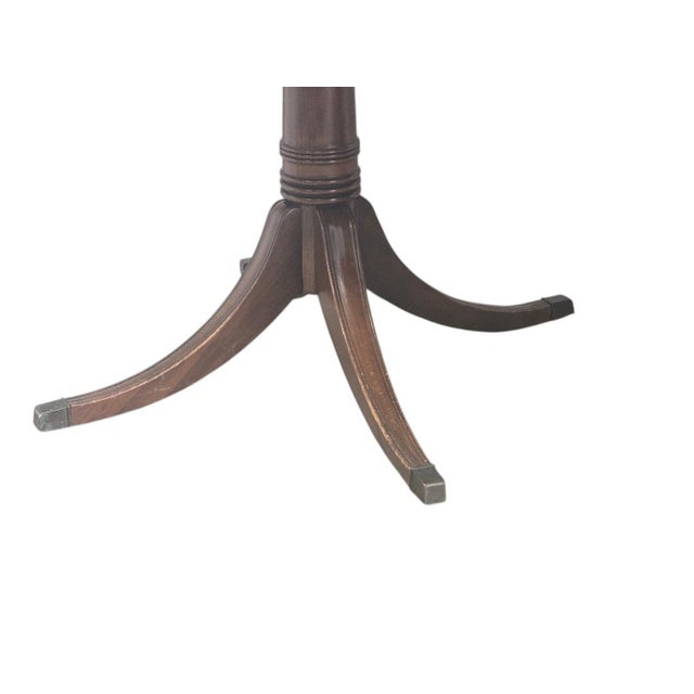 American Late 20th Century Duncan Phyfe Style Mahogany Double Pedestal Dining Table For Sale - Image 3 of 8