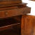 1880s, very important Italian credenza sideboard with display cabinet, in walnut, with gendarme hat, classic of the time....