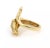 Contemporary Horse Design Bypass 14k Yellow Gold Ring For Sale - Image 3 of 7
