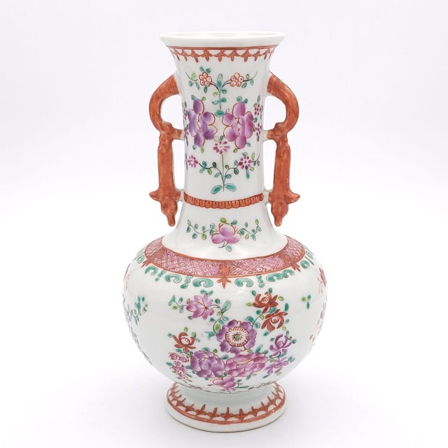 Pair of Samson Vases, France Circa 1890 For Sale - Image 4 of 8