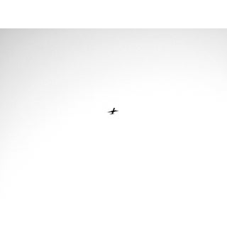 Contemporary Black and White Airplane Fine Art Photography Print For Sale