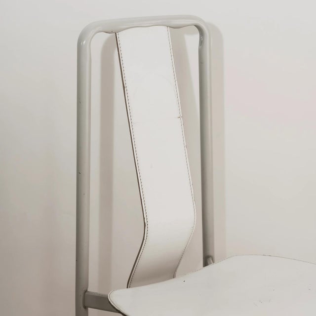 White Irma Chairs attributed to Achille Castiglioni for Zanotta, 1980s, Set of 4 For Sale - Image 8 of 10