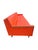 Make a dramatic mid-century statement with this exceptional 1960s orange and walnut two-piece sectional sofa. Upholstered...