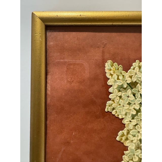 Antique Victorian Scrapwork Floral Chromolithograph Collage Framed Folk Art For Sale In Atlanta - Image 6 of 10