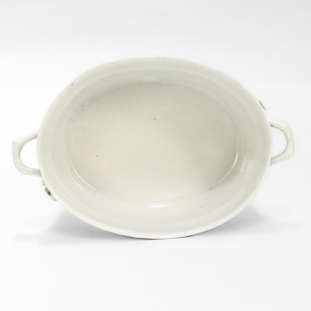 Antique 18th C. Dr. Wall Worcester Porcelain Covered Butter Dish & Underplate For Sale - Image 11 of 18