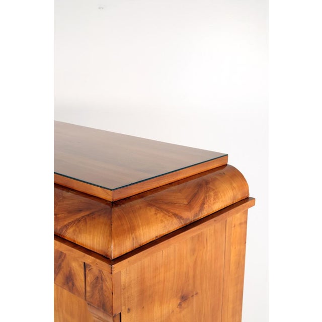 Biedermeier Secretaire Desk in Cherrywood, 1840 For Sale - Image 6 of 18