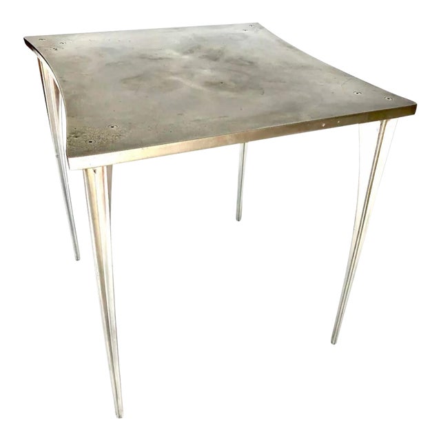 1980s Robert Josten Aluminum Dining Table For Sale