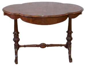 Victorian Walnut Window Table, 1860s