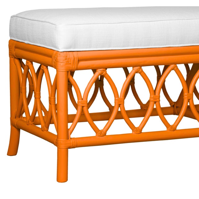 Lillian Bench - Orange For Sale In West Palm - Image 6 of 8