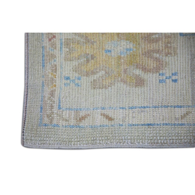 Turkish Modern Turkish Oushak Rug 6'2" x 9'1" For Sale - Image 3 of 7