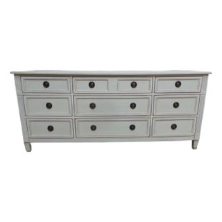Gustavian Style 9 Drawer Dresser For Sale