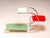 Bauhaus 20th Century Bauhaus Tubular Steel Flower Stand with Colored Glass Shelves by Emile Guyot, Czechoslovakia, 1950 For Sale - Image 3 of 6