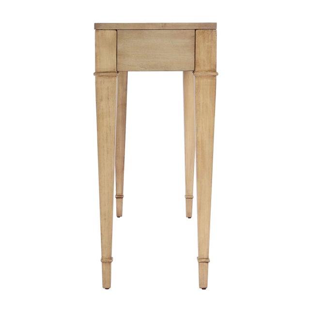 Kai 45 in. W Rectangular Wood 2 Drawer Console Table, Antique Beige For Sale In Chicago - Image 6 of 9