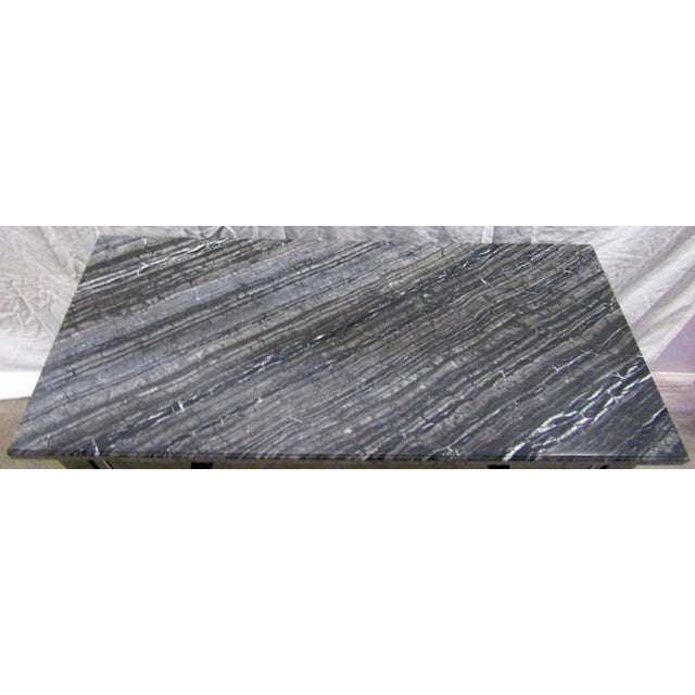 Caracole New Caracole Black Marble Modern en Vogue Nightstand Sig-419-065 For Sale - Image 4 of 12