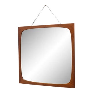Mid Century Danish Teak Mirror by Clark Eaton For Sale