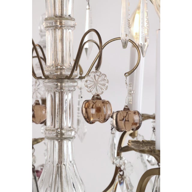 Restored Rococo Revival Fruit Crystal Chandelier For Sale In New York - Image 6 of 12