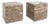 Veined Polished Travertine Stone Side Tables, 1970s, Set of 2 For Sale