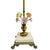 Vintage Hollywood Regency Porcelain Flower Table Lamps With Alabaster Bases by Almco - A Pair For Sale - Image 4 of 11