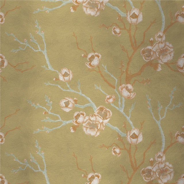 Contemporary Сherry Tree 3 Fabric Wall Covering by Chiara Mennini for Midsummer-Milano For Sale - Image 3 of 3