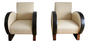 Art Deco Armchairs, 1930s, Set of 2