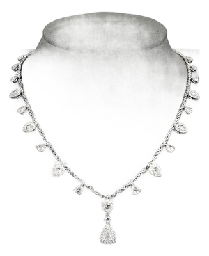2.85 Ct Rose Cut Diamond Necklace