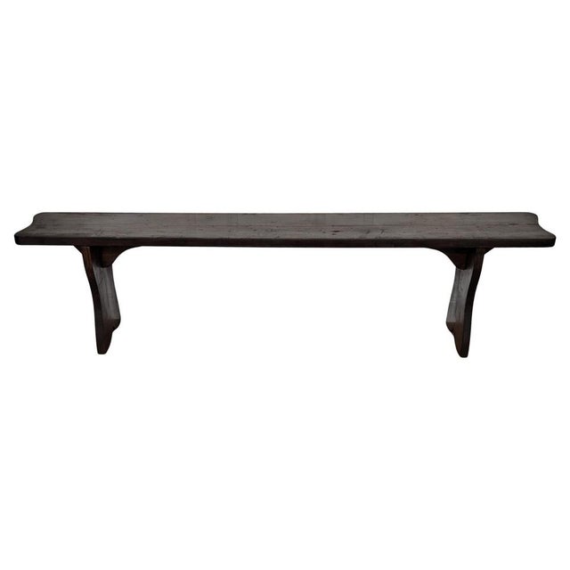 Antique Italian Wooden Bench, 1890s For Sale - Image 11 of 11