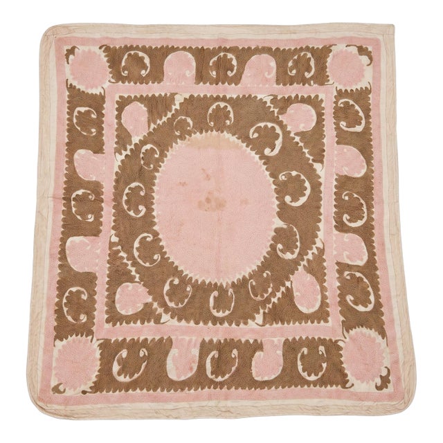 Embroidered Suzani Tablecloth From Uzbek For Sale