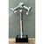 Vintage Modernist Chrome Table Lamp After Robert Sonneman For Sale - Image 9 of 12