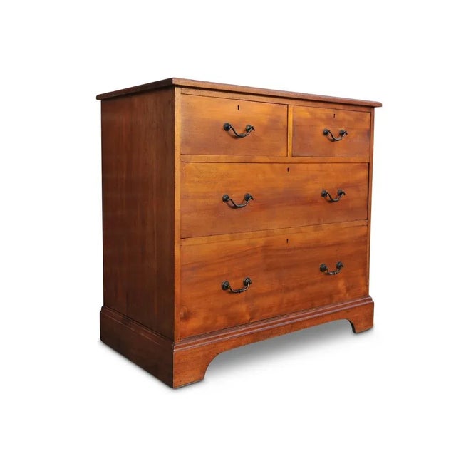 Hand Crafted Cherrywood Dresser / Bureau with Brass Drop Handles from Howard & Sons For Sale - Image 13 of 13