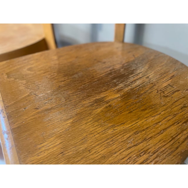 Vintage Bauhaus Chairs in Beech, 1950s, Set of 4 For Sale - Image 16 of 18