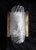 Metal Vintage German Wall Lamp with Gold-Colored Metal Frame and Ice Glass Screen from Fischer Lights, 1980s For Sale - Image 7 of 7