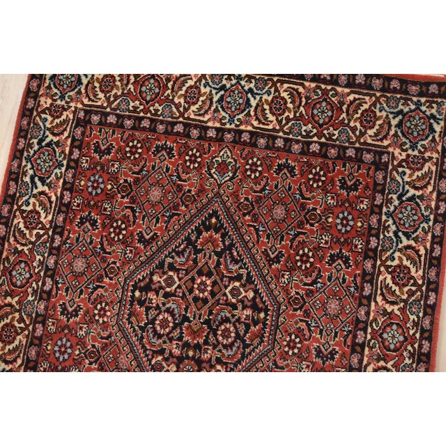 Fine Bidjar Runner 2’10” X 9’8” Red Wool Traditional Hand-Knotted Oriental Rug For Sale In Philadelphia - Image 6 of 13