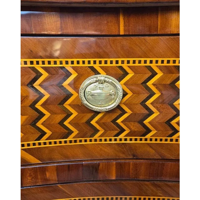 Inlaid Chest of Drawers with Double Secret Compartments, 1700s For Sale - Image 4 of 12