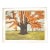 Vintage Landscape Painting on Wood Mounted in White Frame For Sale