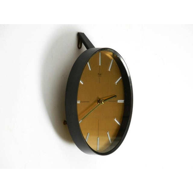 Mid-Century Modern Wall Clock in Bronze and Brass from Kienzle, 1960s For Sale - Image 4 of 11