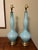 Glass Vintage Murano Glass Lamps Barovier Taso Turquoise Blue Mid-Century Modern 1950s-60s For Sale - Image 7 of 12