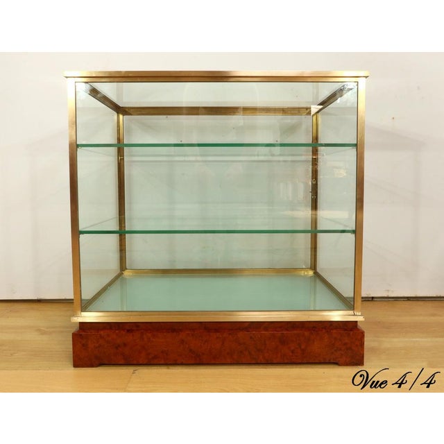 Brass and Elm Display Case, 1950 For Sale - Image 17 of 18