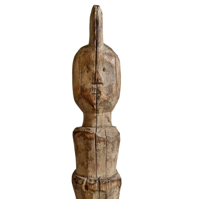 Tribal Antique Dinka Tribal Property Post Sculpture on Stand For Sale - Image 3 of 11
