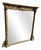 Large Antique 19th Century English Gilt Column Framed Overmantle Mirror. For Sale