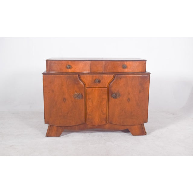 Vintage English Art Deco Sideboard, 1920 For Sale - Image 4 of 8